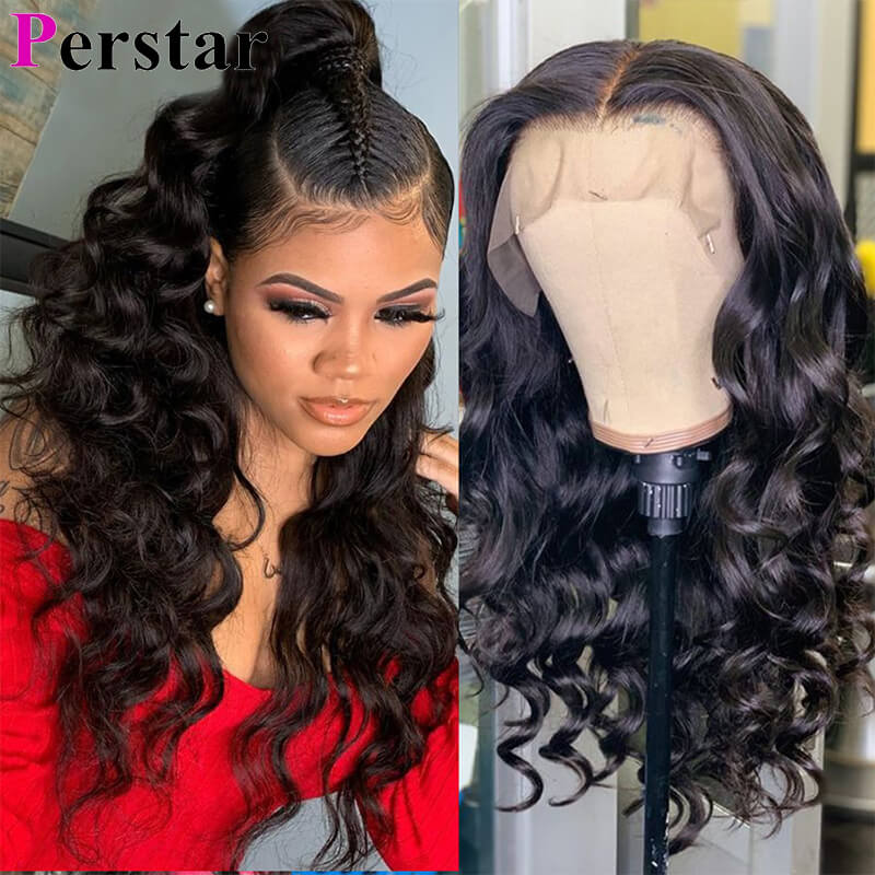 brazilian loose wave lace front wigs 
