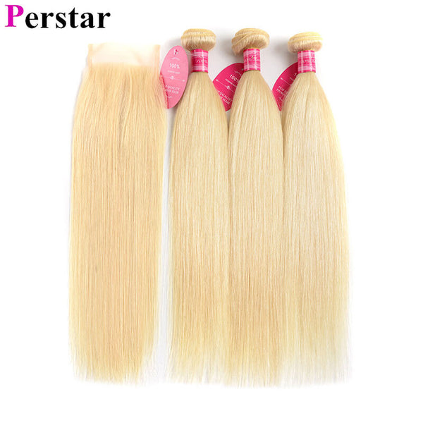brazilian straight hair bundles 613 color