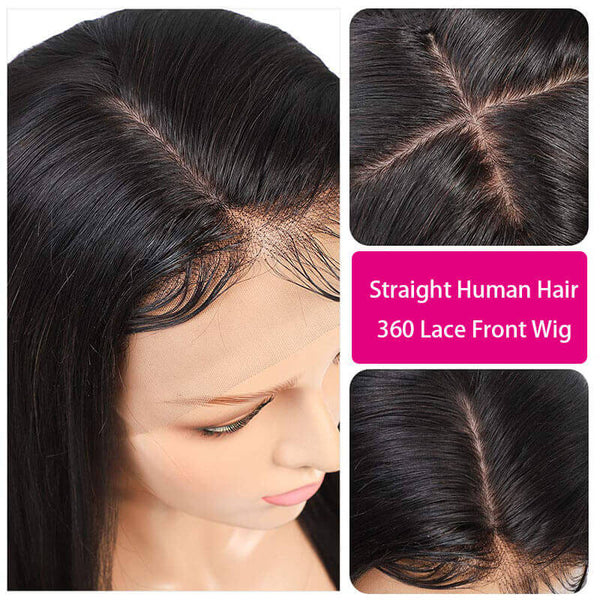 360 lace frontal human virgin hair